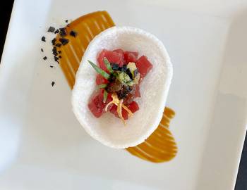 Deconstructed Poke with Shoyu Caviar